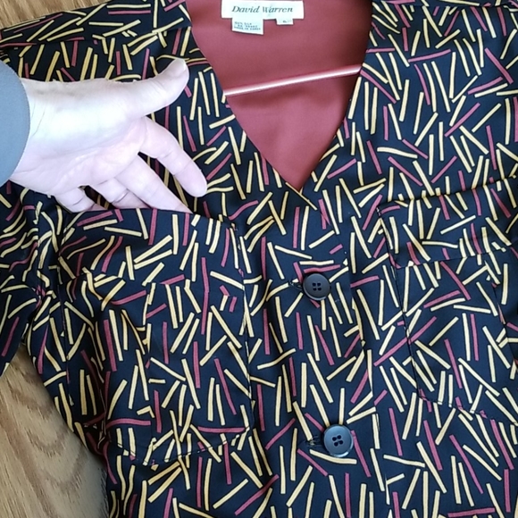 Silk Button Front Dress - Picture 3 of 5